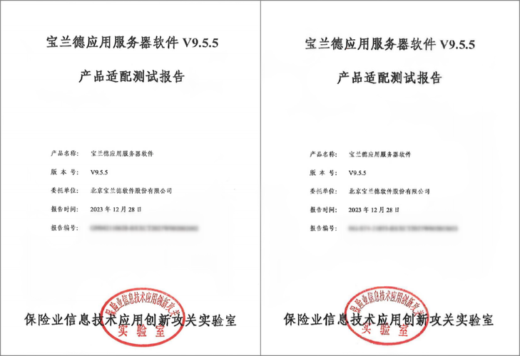 宝兰德应用服务器软件通过保险业信息技术应用创新攻关实验室产品适配